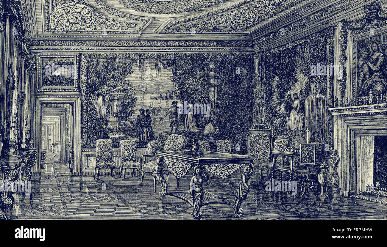 La "chambre de la Coterie, jambon maison. La Duchesse, Elizabeth Maitland (1626-1698), a été mariée à John Maitland (1616-1682), un membre de Banque D'Images