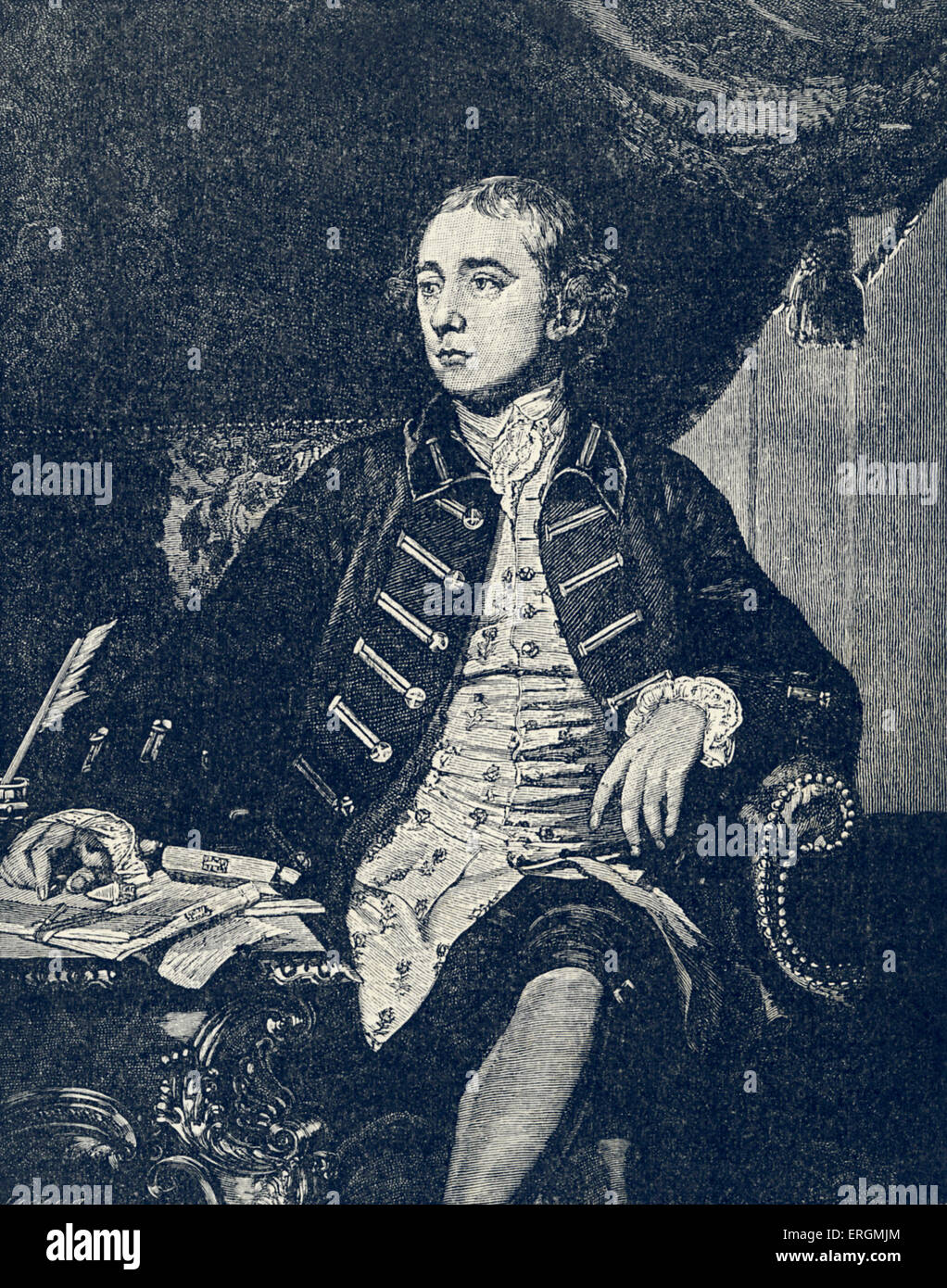 Warren Hastings (1732-1818) a été gouverneur général du Bengale, 1772-85. Destitué en 1787, il a été acquitté en 1795. Banque D'Images