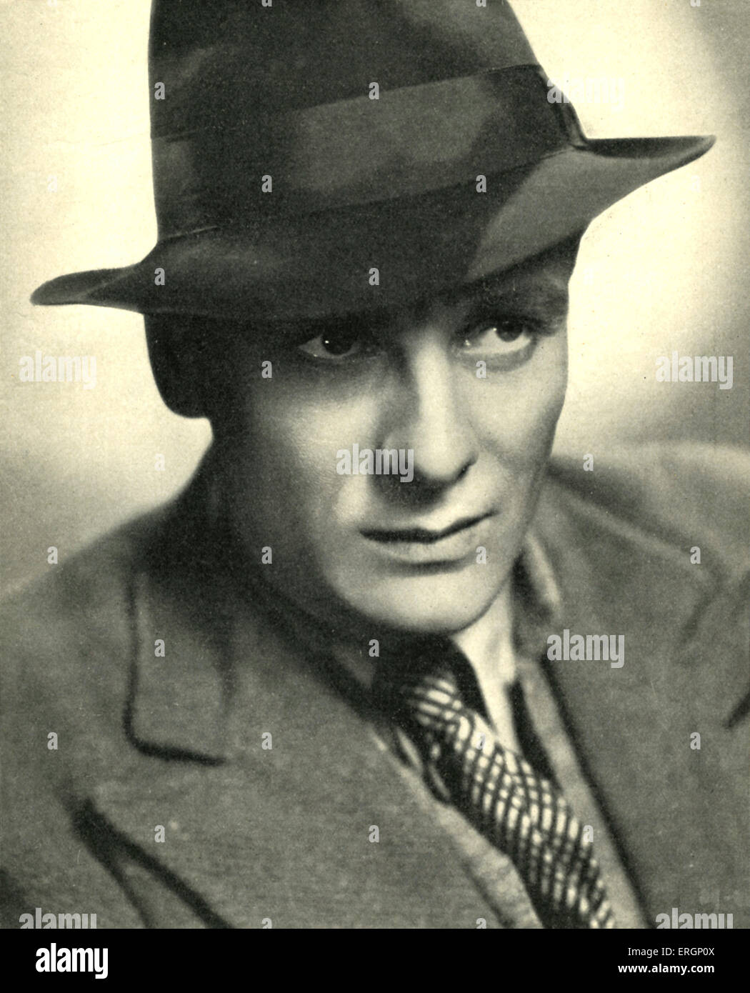 John Gielgud - Portrait 1937. . Acteur et directeur de théâtre. 14 avril 1904 - 21 mai 2000 Banque D'Images