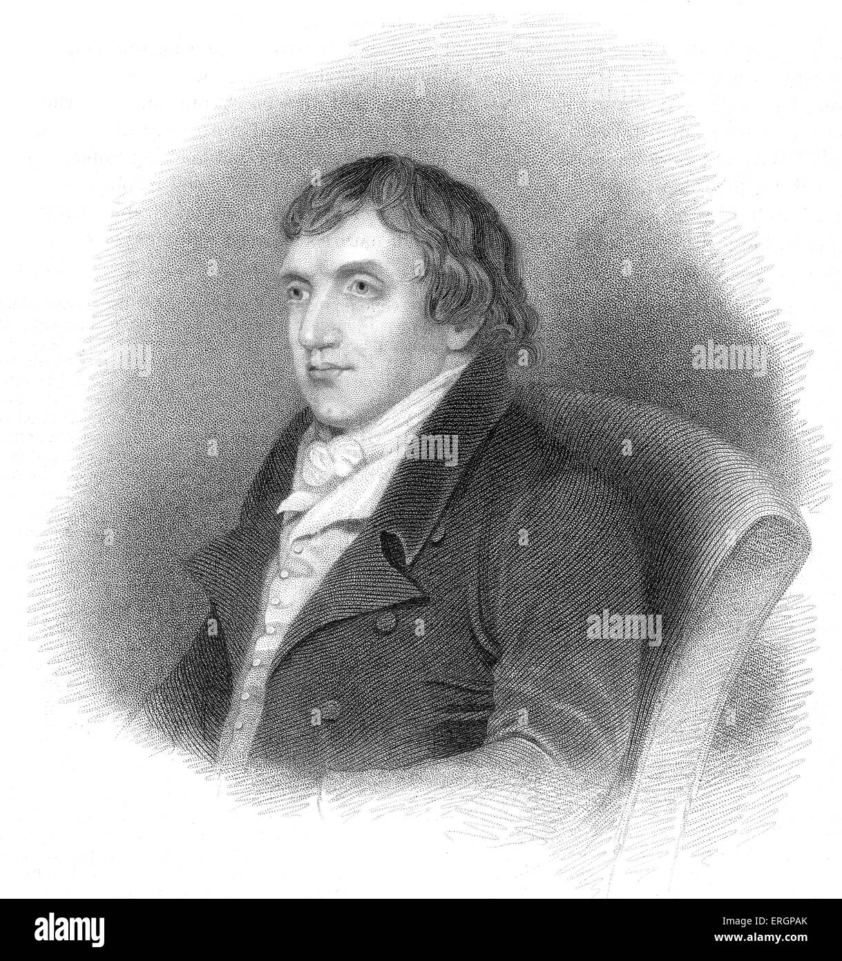 William Gifford. Porte-parole en matière d'anglais, éditeur et poète, célèbre comme un satiriste et controversé. Gravure par Edward Franics Finden Banque D'Images
