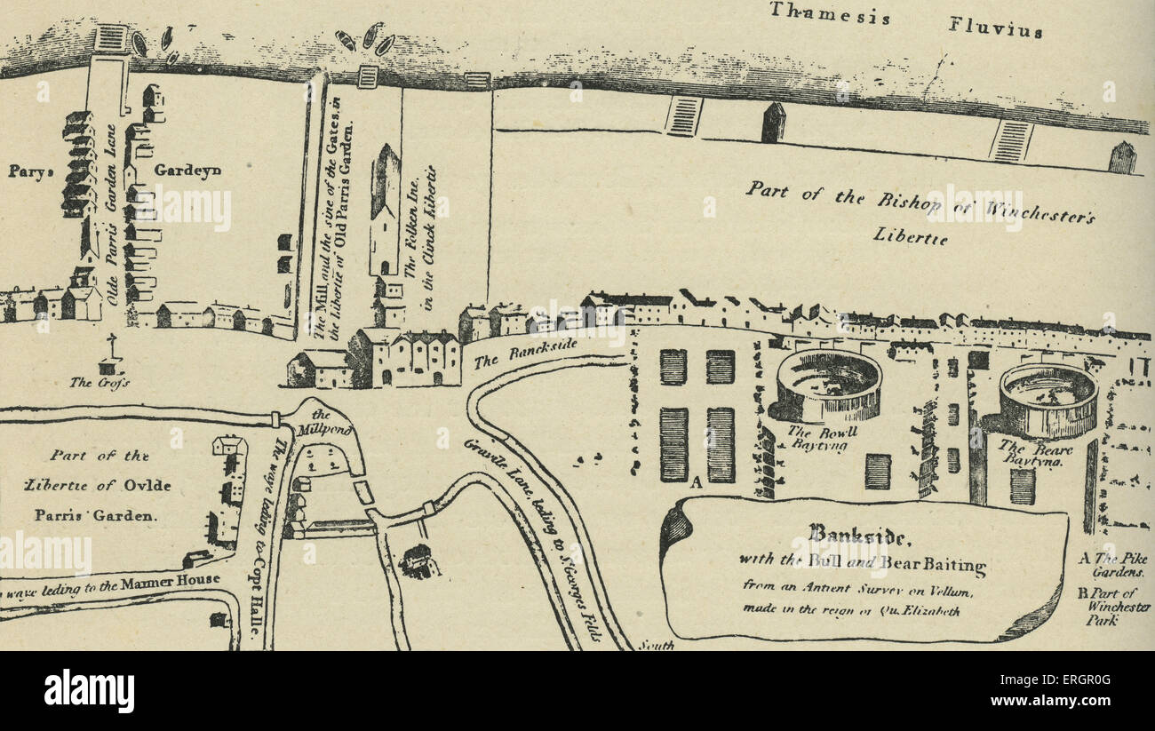 Map of london 16th century Banque de photographies et d’images à haute ...