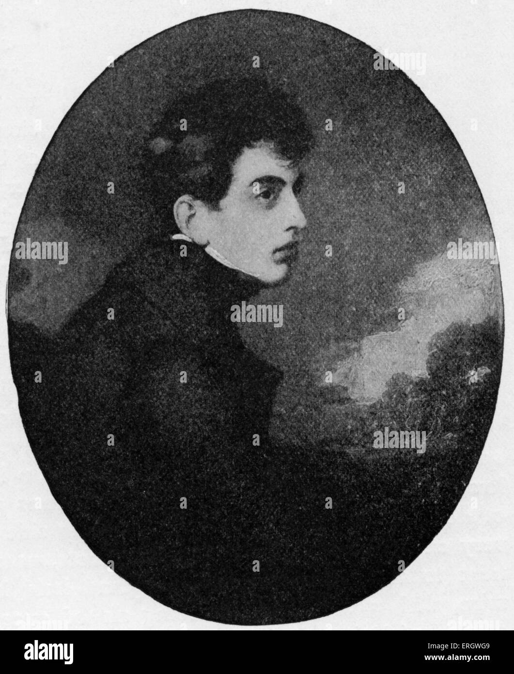 Lord Byron : c 1804- 1806. Gordon Byron, 6e baron Byron. Le poète britannique, le 22 janvier 1788 - 19 Avril 1824 Banque D'Images
