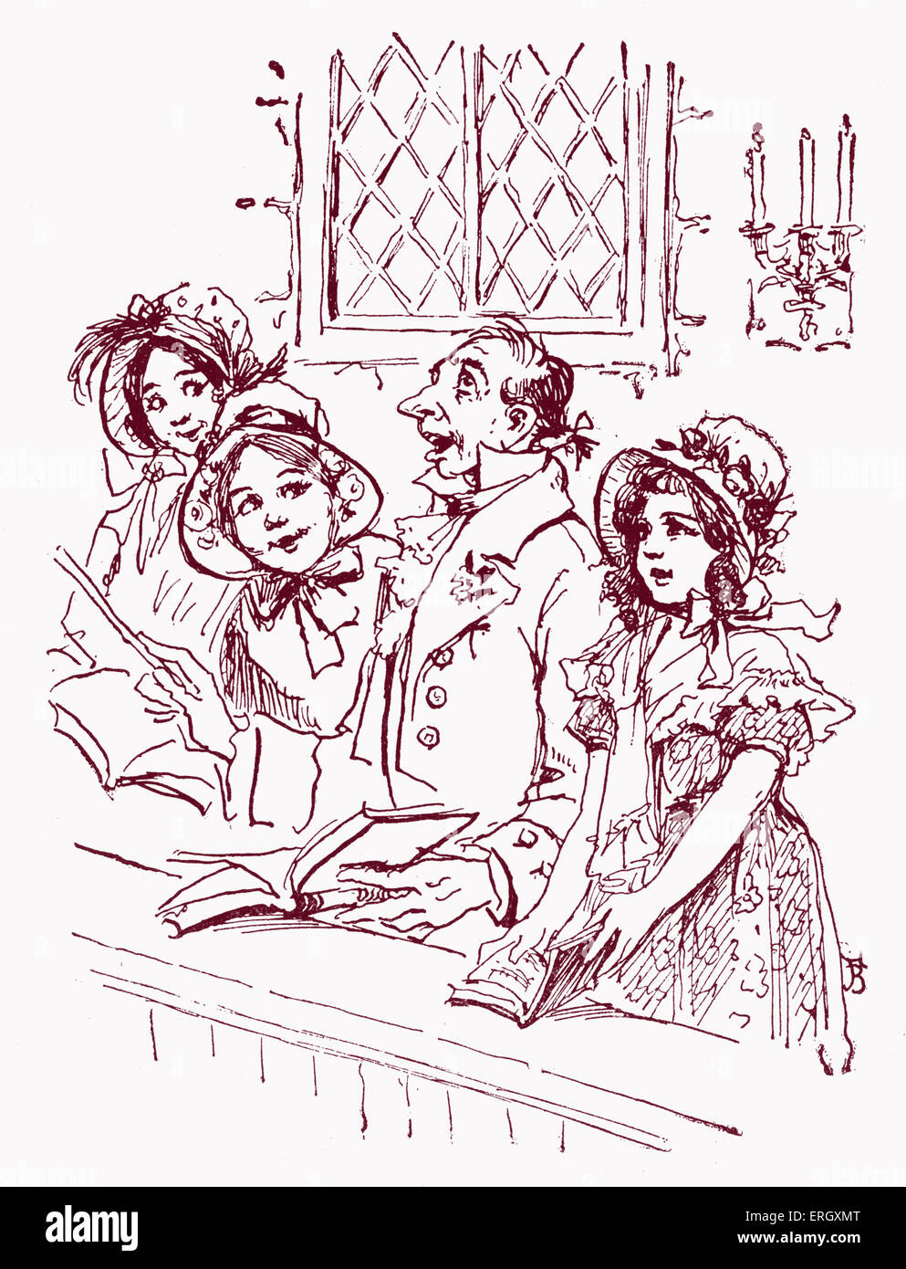 'La légende de Sleepy Hollow" de Washington Irving. Sous-titre suivant : "C'était une question d'aucune vanité peu à lui, le dimanche, à Banque D'Images