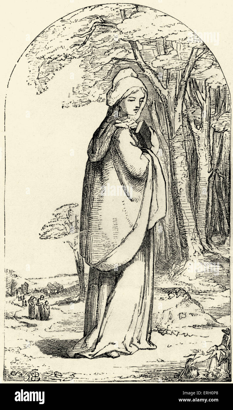 Evangeline par Henry Wadsworth Longfellow. (Henry Wadsworth) poète lyrique américain 27 février 1807 - 24 mars 1882 Banque D'Images