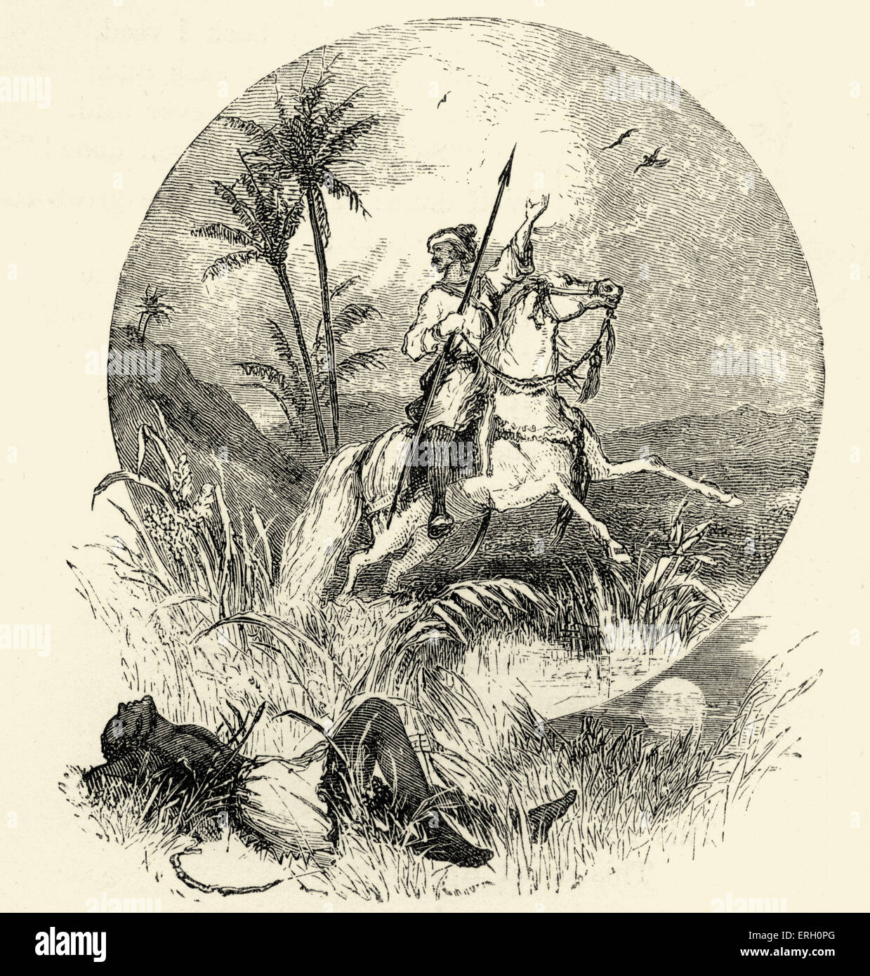 Le rêve de l'esclave par Henry Wadsworth Longfellow. 'Une fois de plus un roi il marchait..' (Henry Wadsworth) poète lyrique américaine 27 Banque D'Images