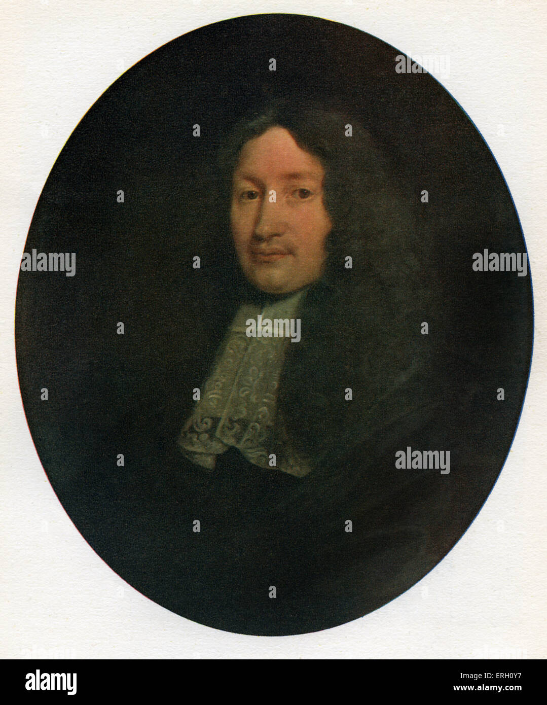 John Dryden portrait. Poète anglais, 19 août 1631- 12 mai 1700. (Bodleian Library) Banque D'Images