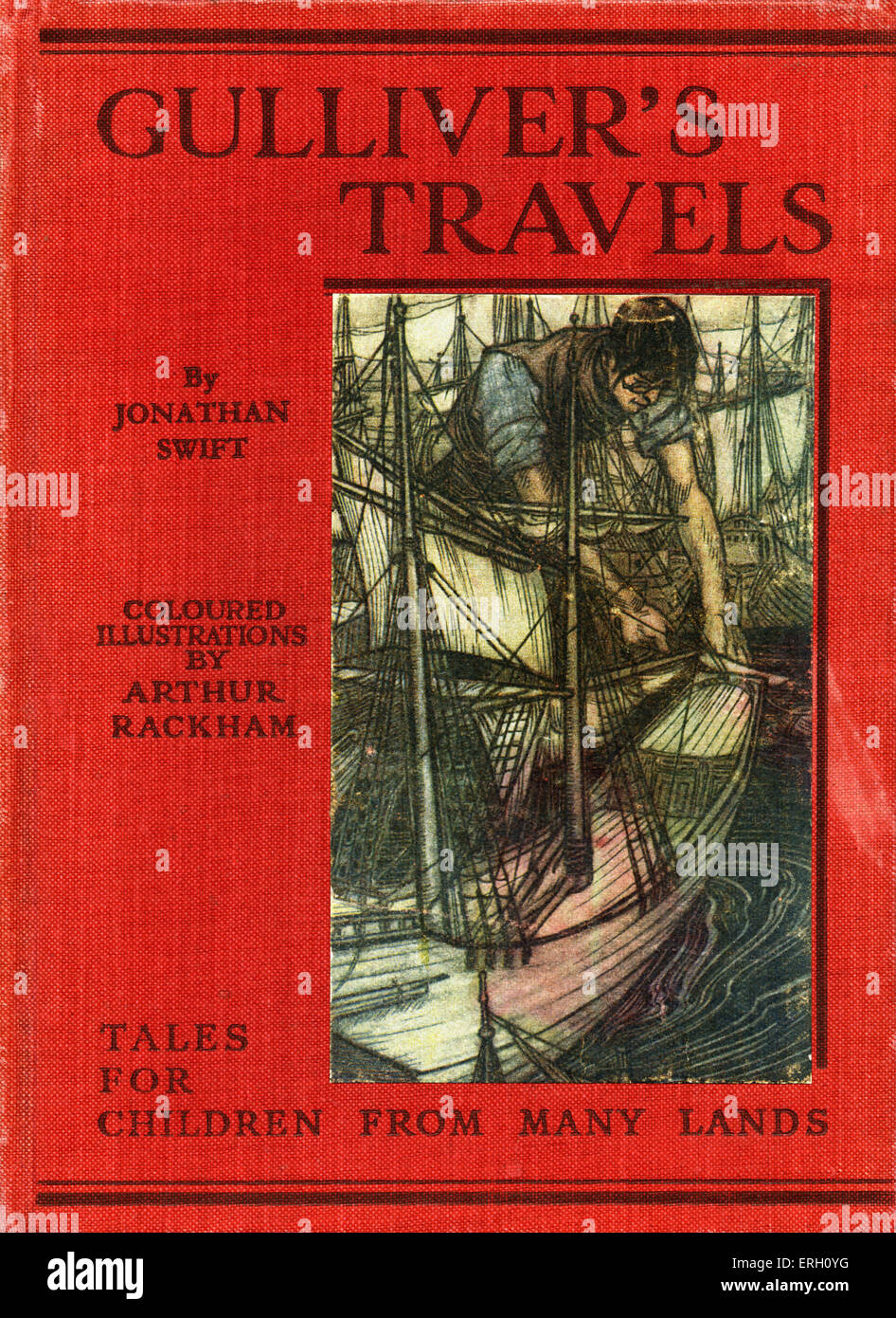 Les Voyages de Gulliver par Jonathan Swift, d'abord publié en 1726. Satiriste anglo-irlandais, essayiste, auteur, poète, politique Banque D'Images
