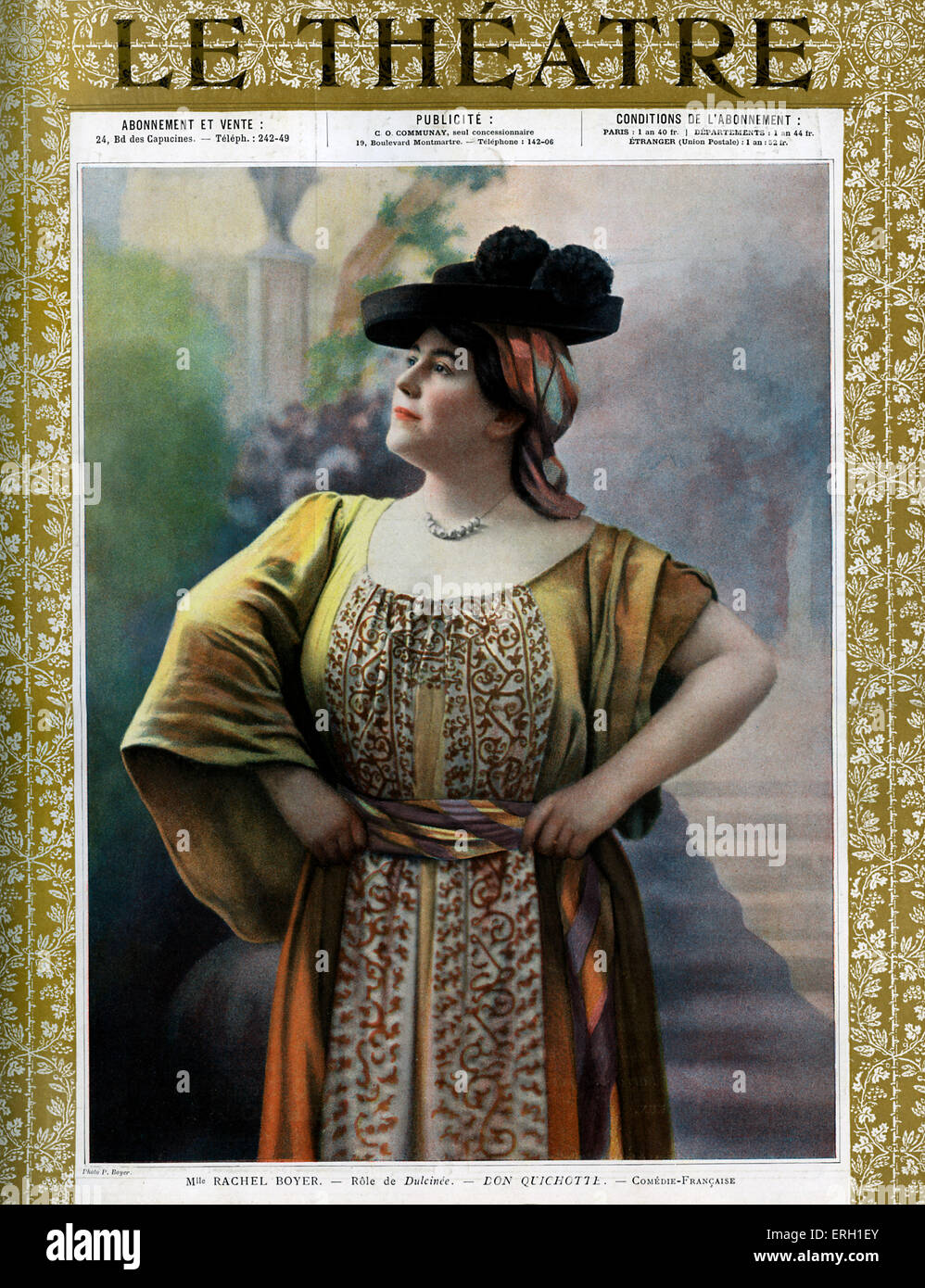 Rachel Boyer comme Dulcinee dans Don Quichotte de Jean Richepin à Comedie Francais, 1 décembre 1905. JR : 4 - 12 Février 1849 Banque D'Images