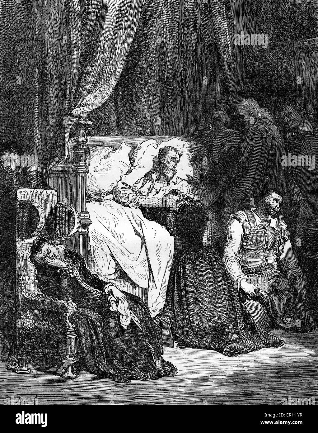 L'histoire de Don Quichotte de la Manche écrit par Miguel de Cervantes , auteur espagnol, et illustré par Gustave Dore. Banque D'Images