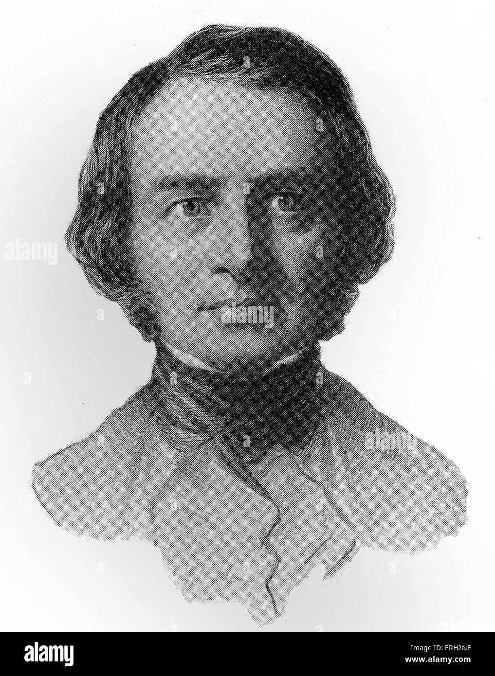 Henry Wadsworth Longfellow, poète et universitaire américain. 27 février 1807 - 24 mars 1882. Banque D'Images