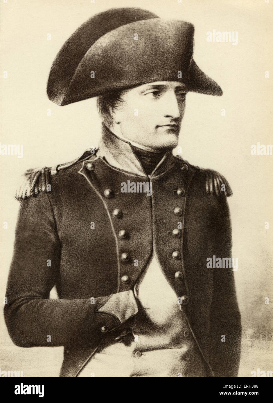 Napoléon Bonaparte - portrait par Isabey Banque D'Images