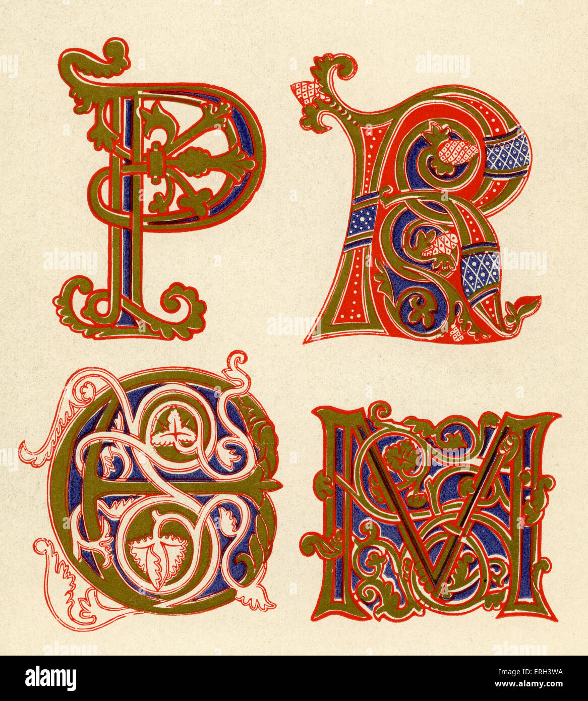 Les Lettrines Du Moyen Age Cm2 Alphabet Enluminure Moyen Age KIRC