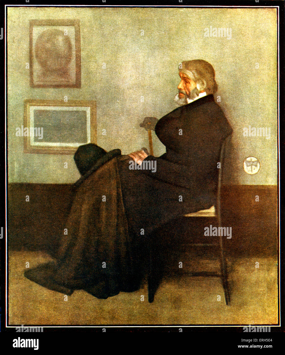 Thomas Carlyle - historien et essayiste écossais après le portrait de James MacNeill Whistler.. 1795-1881 Banque D'Images