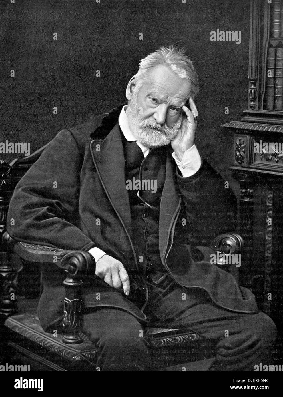Victor Hugo - portrait. Couverture de Le Théâtre, 1902. Célébration de cenetary. VH : poète, dramaturge, romancier et : 26 Banque D'Images