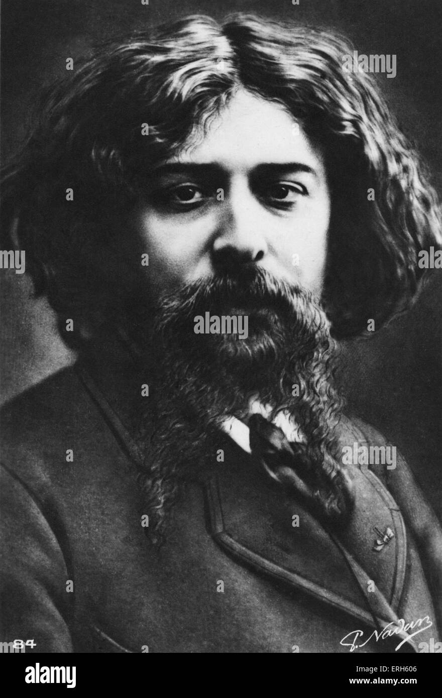 Alphonse Daudet, écrivain français, 13 mai 1840 - 16 Décembre 1897 Banque D'Images