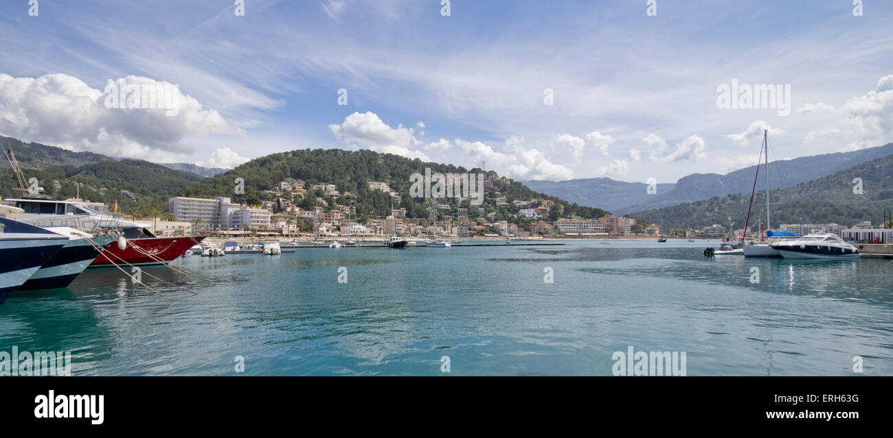 Port de Soller Majorque Banque D'Images