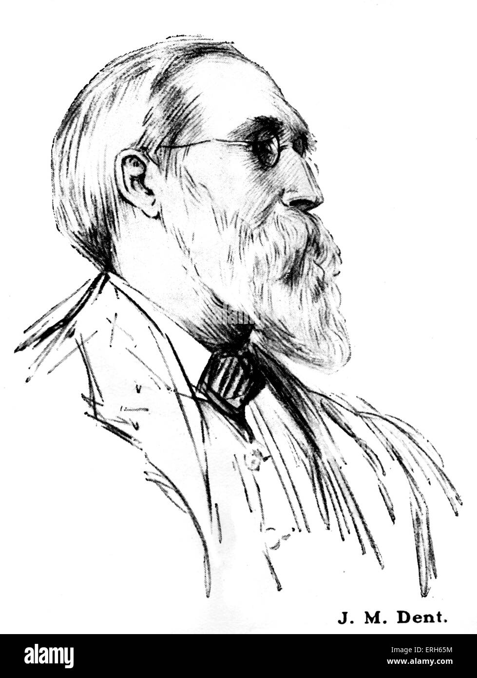 J. M. Dent, livre en anglais, éditeur, 30 août, 1849 - 9 mai, 1926. Banque D'Images