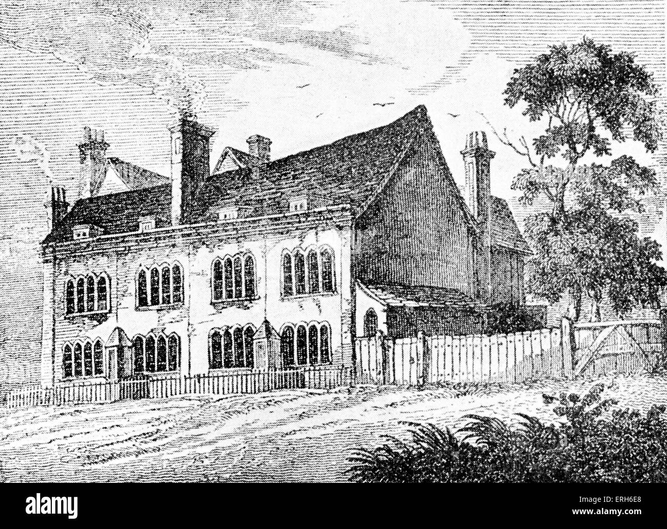 Percy Bysshe Shelley, 1817 résidence - Albion House, Marlow, Buckinghamshire, Royaume-Uni. PBS : poète romantique anglais, 4 août 1792 - 8 juillet 1822. Banque D'Images