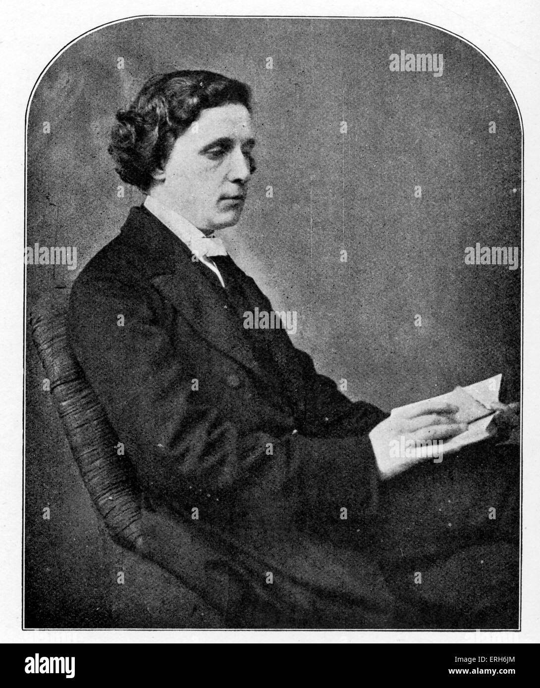 Lewis Carroll - portrait. (De son vrai nom le Révérend Charles Lutwidge Dodgson) English Auteur : 27 janvier 1832 - 14 janvier 1898. Banque D'Images