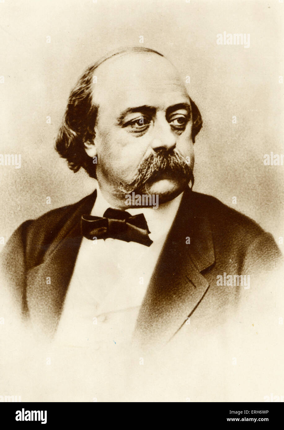 Gustave Flaubert - portrait de la romancière française, 12 Décembre 1821- 8 mai 1880. Banque D'Images