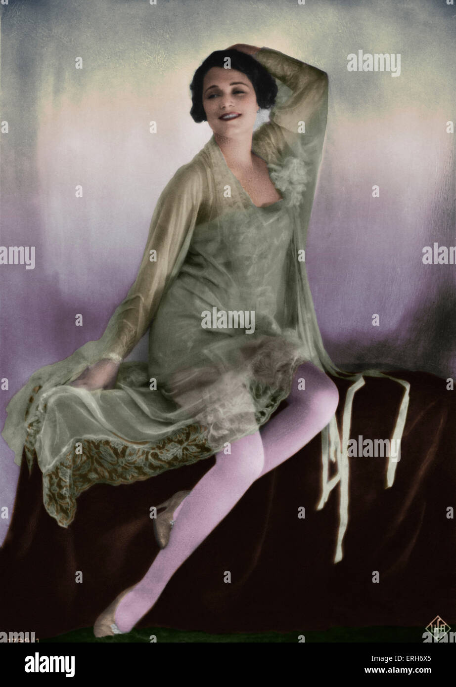 Chekhova Olga Tschechowa (ou Tchechowa / ) - portrait de l'actrice russe. Née Olga Knipper, Anton Tchekhov mariés . Banque D'Images