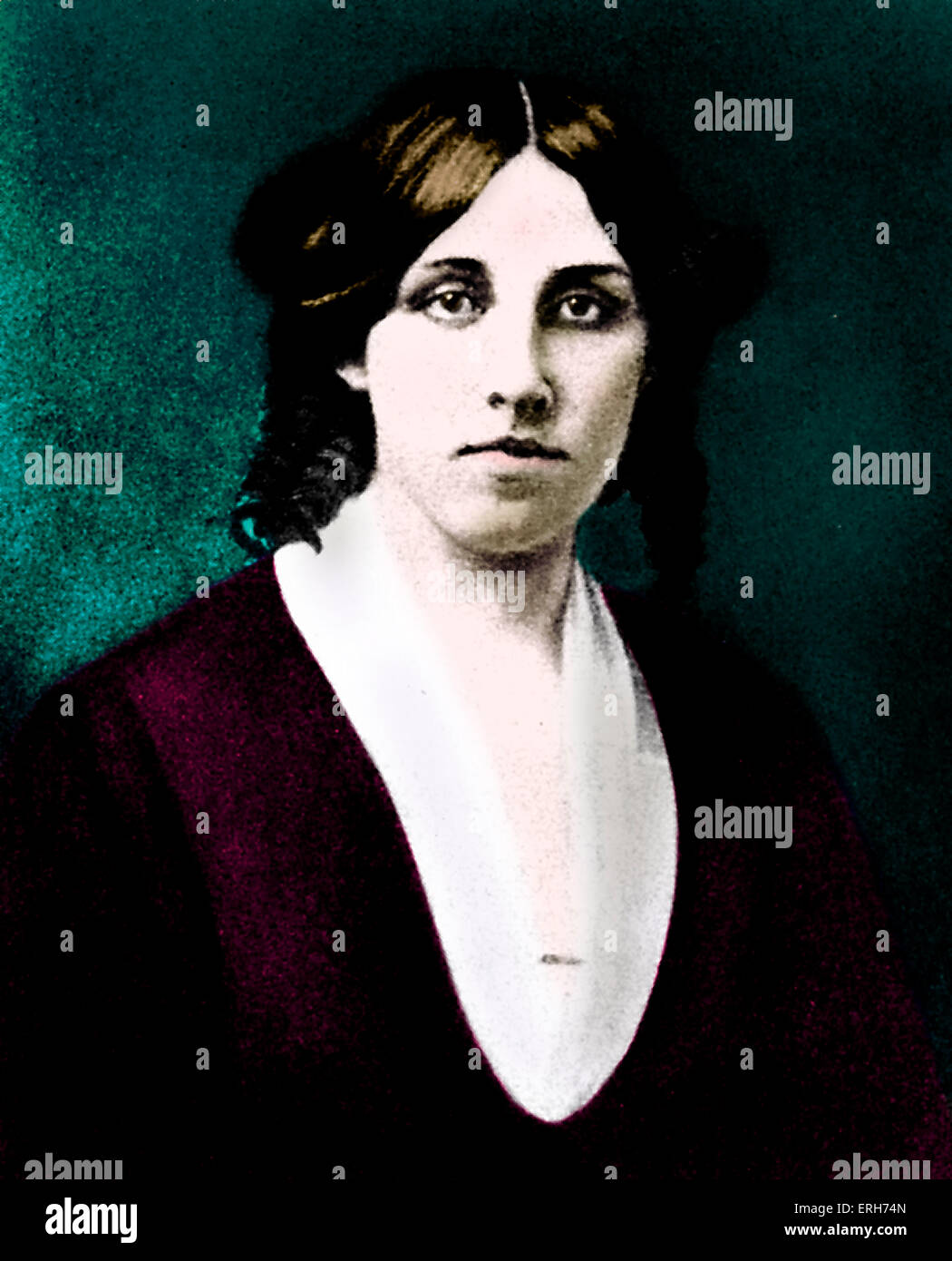 Louisa May Alcott, romancière américaine.Auteure de 'peu de femmes". 29 novembre 1832 - 6 mars 1888. Banque D'Images