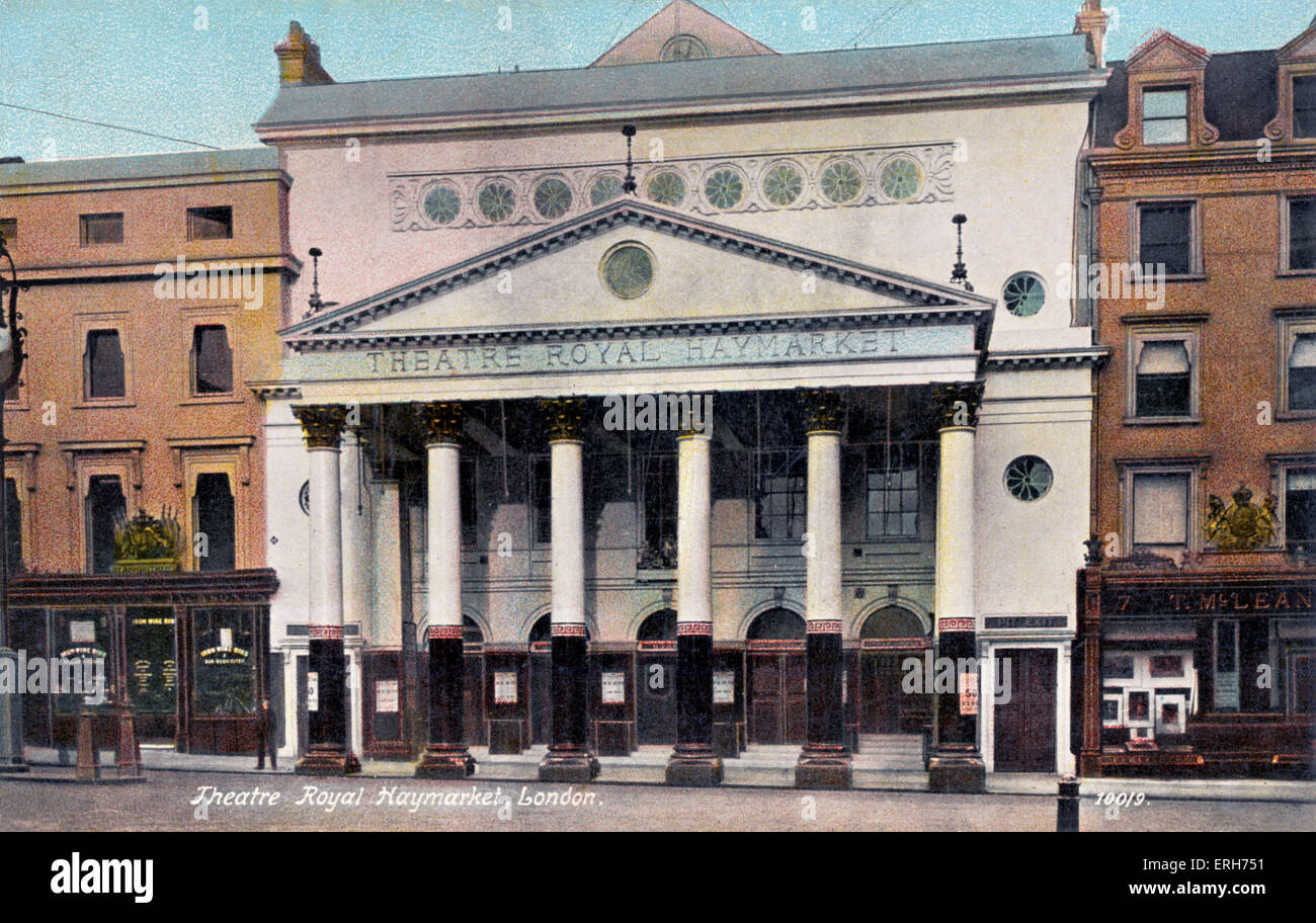 Londres - Theatre Royal Haymarket,. Au début du xxe siècle. Banque D'Images