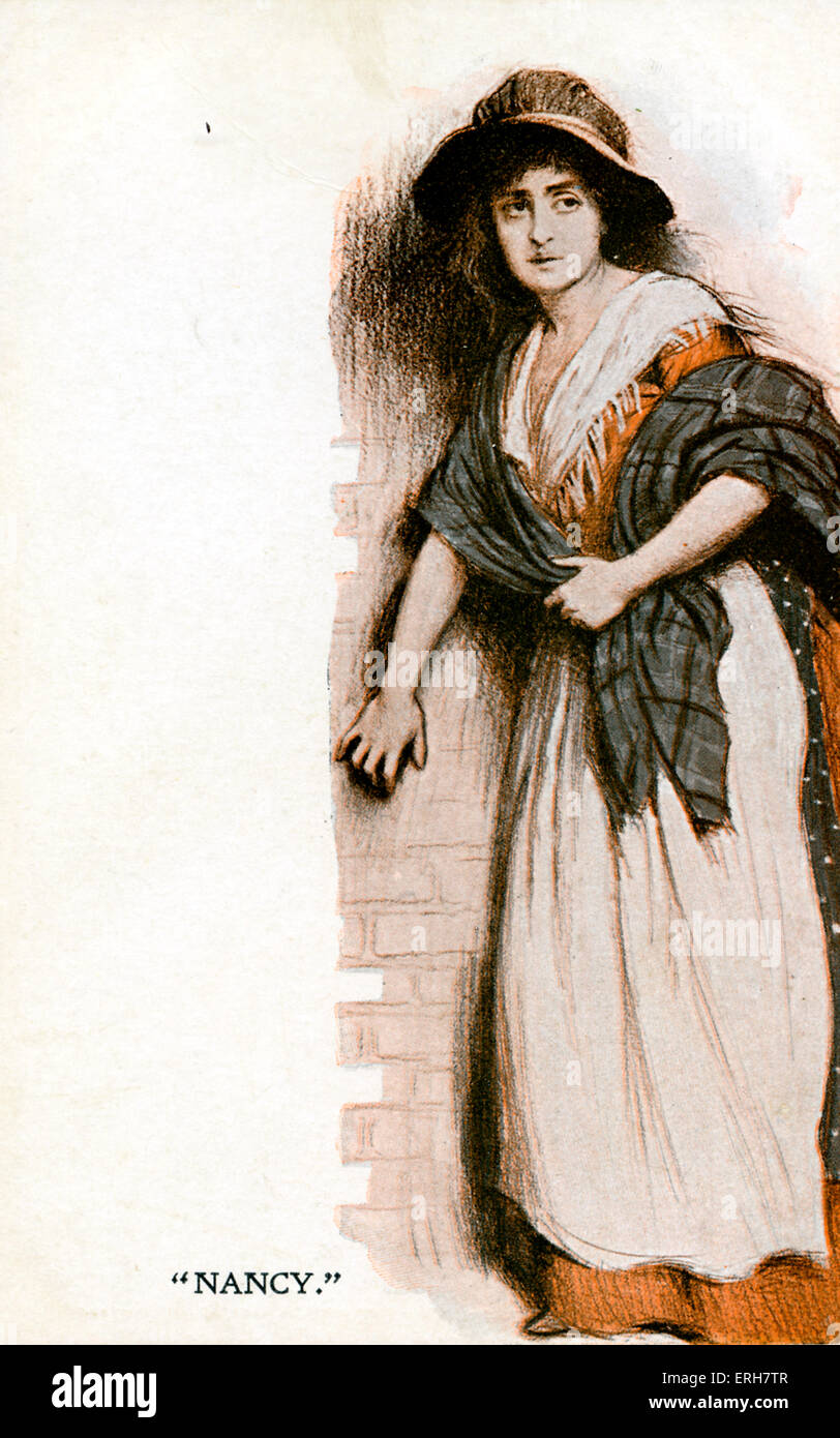 Oliver Twist de Charles Dickens. Nancy (publicité pour le rendement au His Majesty's Theatre, Londres) romancier anglais 7 Banque D'Images