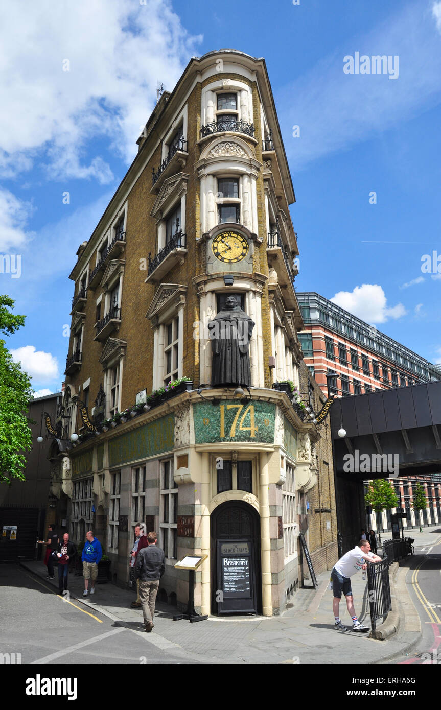 Blackfriars Public House, Queen Victoria Street, Blackfriars, London, England, UK Banque D'Images