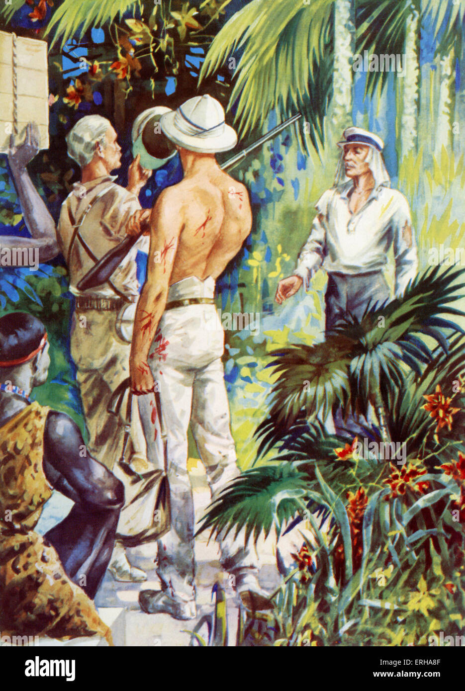 H.M. Stanley (1841-1904) Médecin accueille Livingstone (1813-1873) en Afrique. David Livingstone est un médecin et explorateur dont Banque D'Images