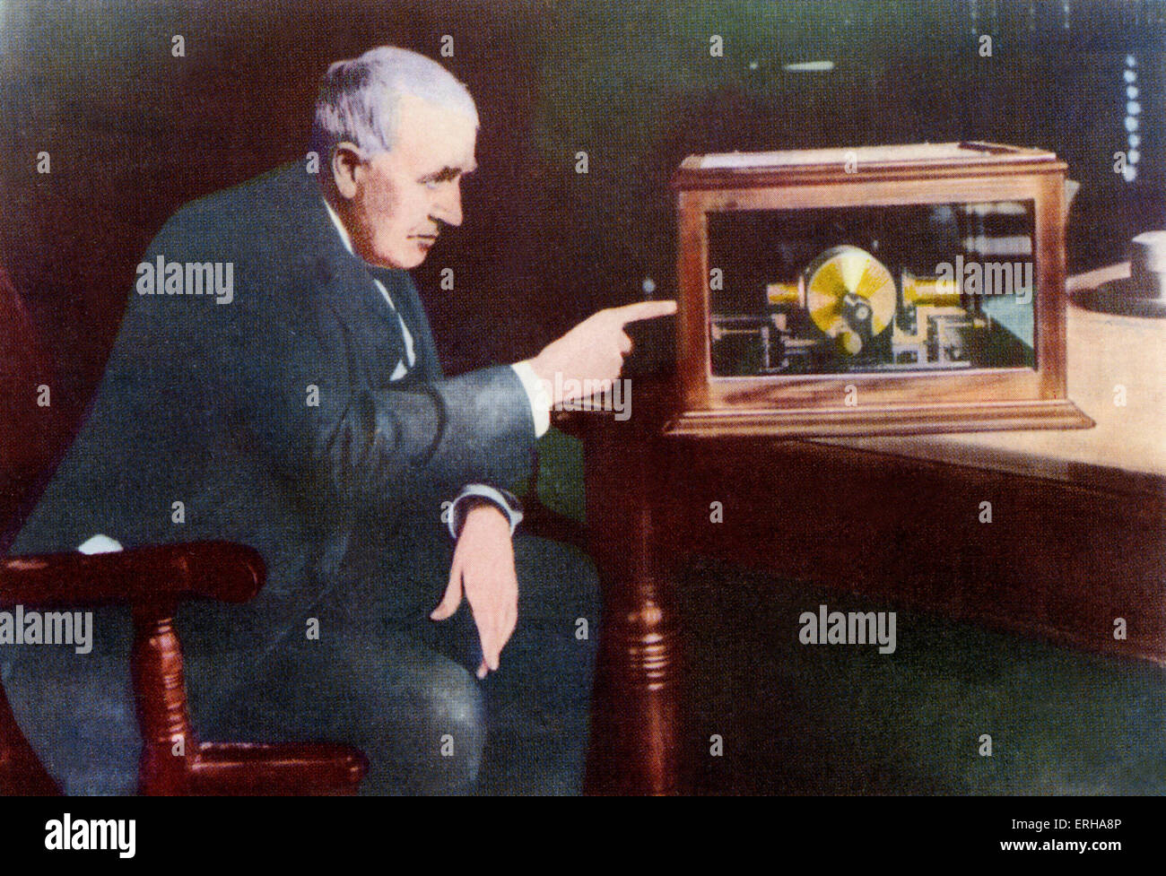Thomas Edison (1847-1931). Thomas Alva Edison était un inventeur américain. Sous-titre suivant : 'Thomas Alva Edison'. Après une Banque D'Images