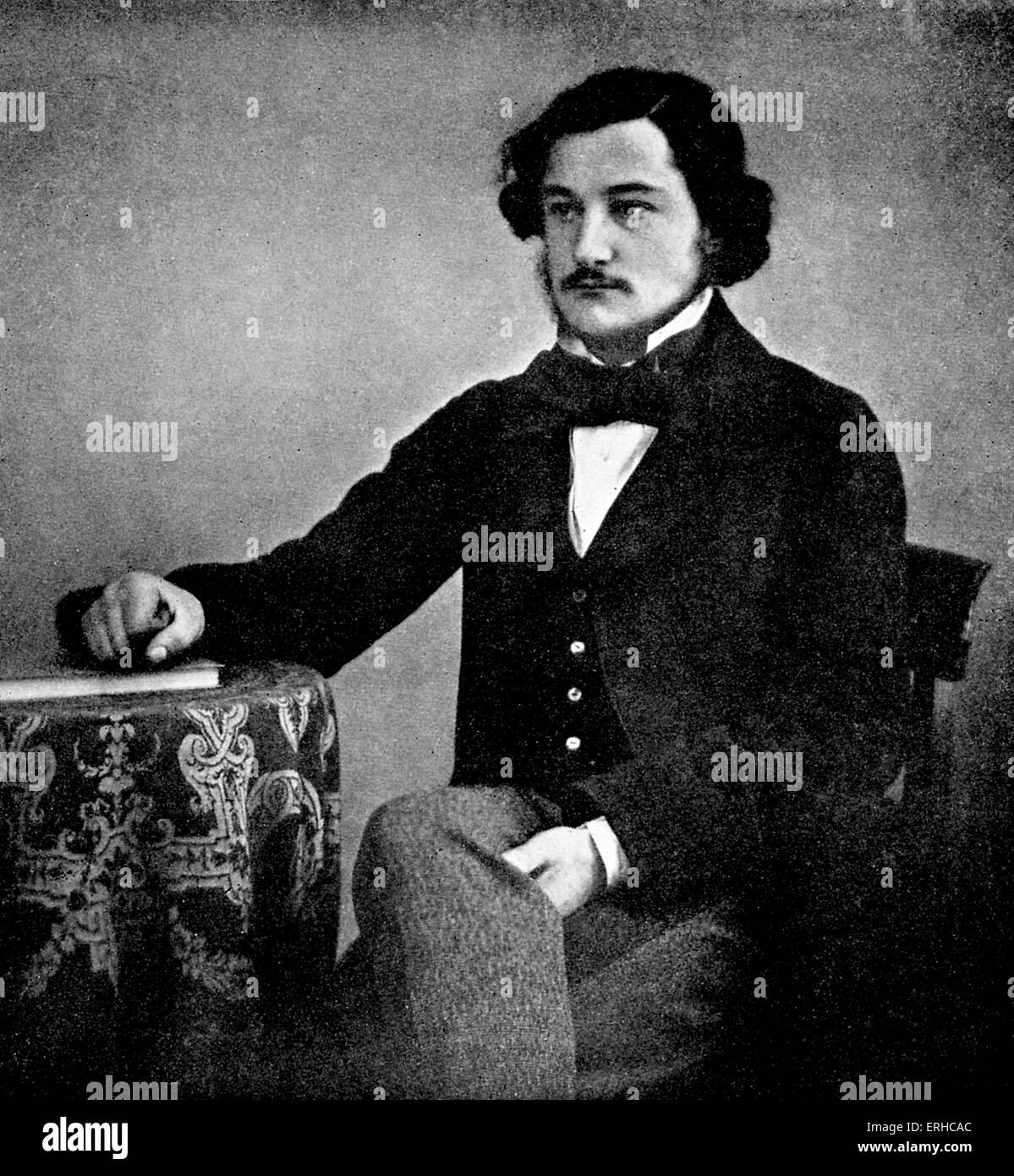 William Morris à l'âge de 23 ans, portrait. French designer textile, artiste et écrivain. Fondateur de l'English Arts et Métiers Banque D'Images