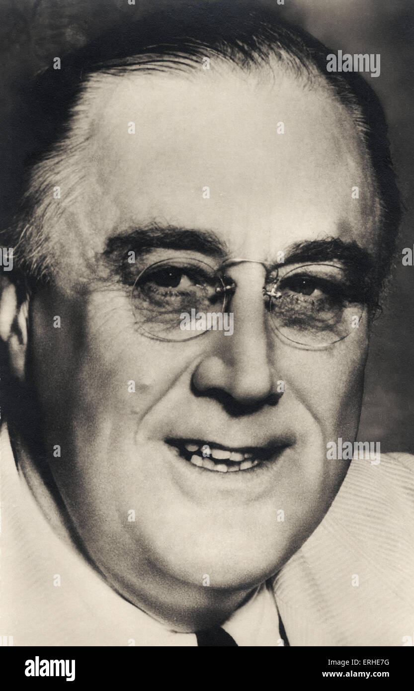 Franklin D. Roosevelt, portrait. Le président américain, 1933 - 1945, 30 janvier 1882 - 12 Avril 1945 Banque D'Images