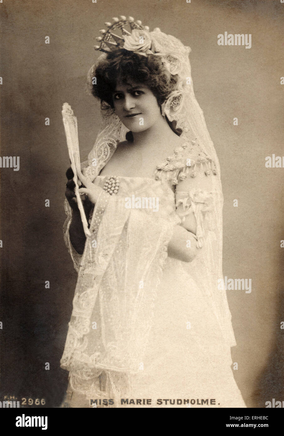 Marie Studholme - actrice anglaise, artiste et célèbre la beauté de carte postale 1875-1930. Membre de la compagnie de théâtre de critère. Banque D'Images