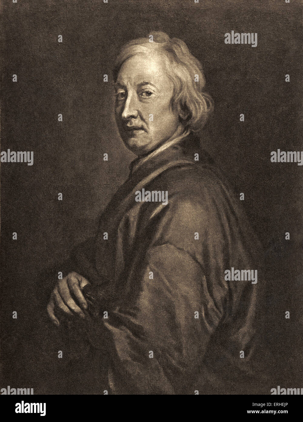 Le poète anglais John Dryden - 1631-1701 Banque D'Images
