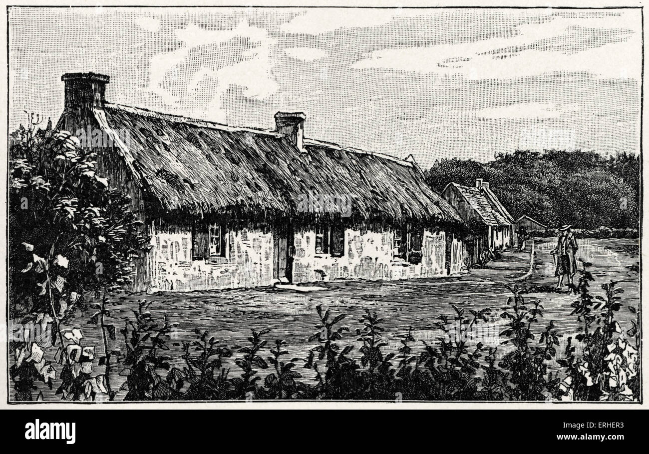 Robert Burns' naissance . Poète national de l'Ecosse. 25 janvier 1759 - 21 juillet 1796 Banque D'Images