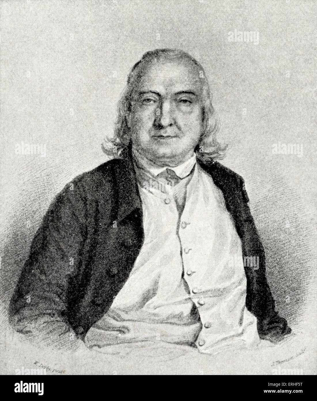 Jeremy Bentham - 1748-1832 philosophe, écrivain anglais sur la jurisprudence et réformateur social 1748-1832 Banque D'Images