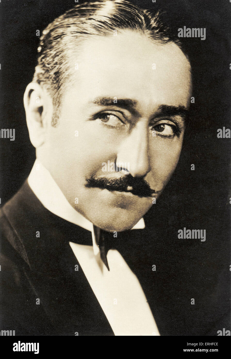 Adolphe Menjou - star du cinéma muet et sonore, 18 février 1890 - 29 octobre 1963 Banque D'Images