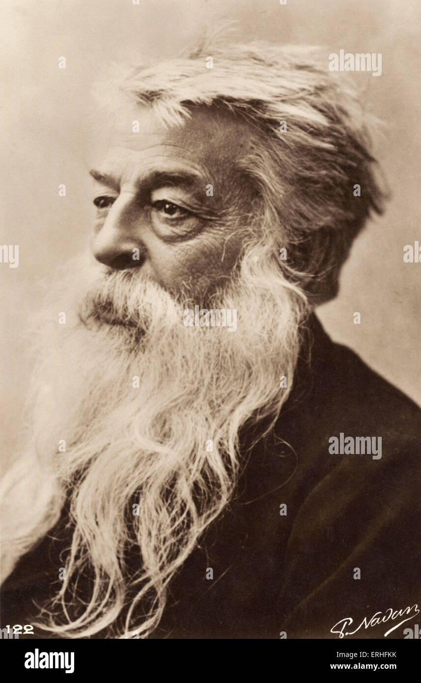 Jean-Louis Ernest Meissonnier - portrait comme un vieil homme. Peintre français 1815-1891. Banque D'Images