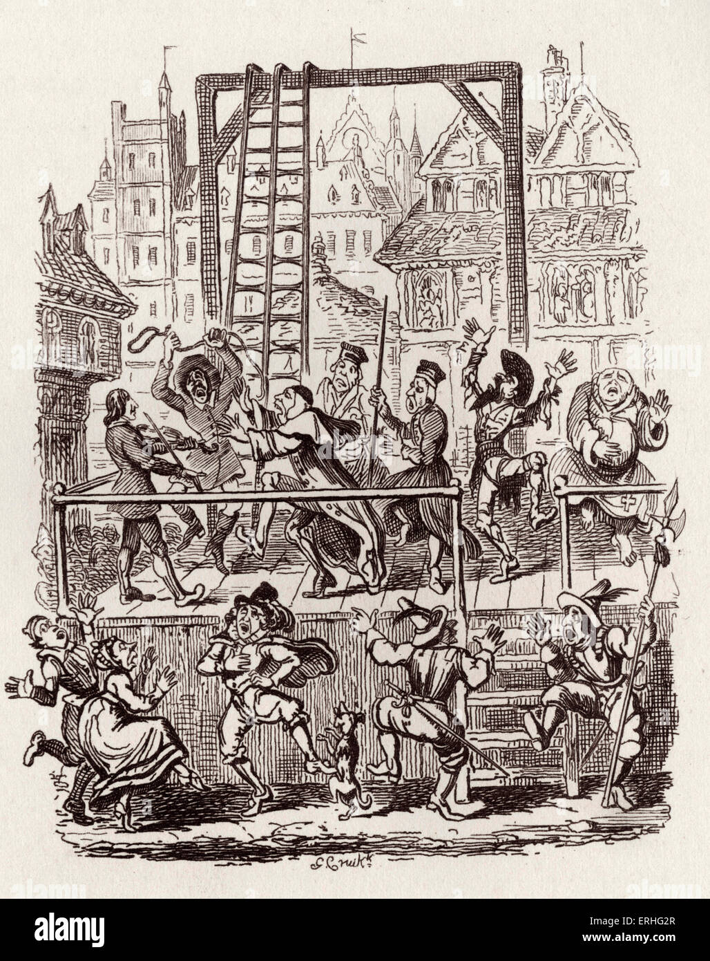 Frères Grimm contes pour enfants publiés en 1812-15. Plus tard connu sous le nom de contes de Grimm. Illustration pour ' l Banque D'Images