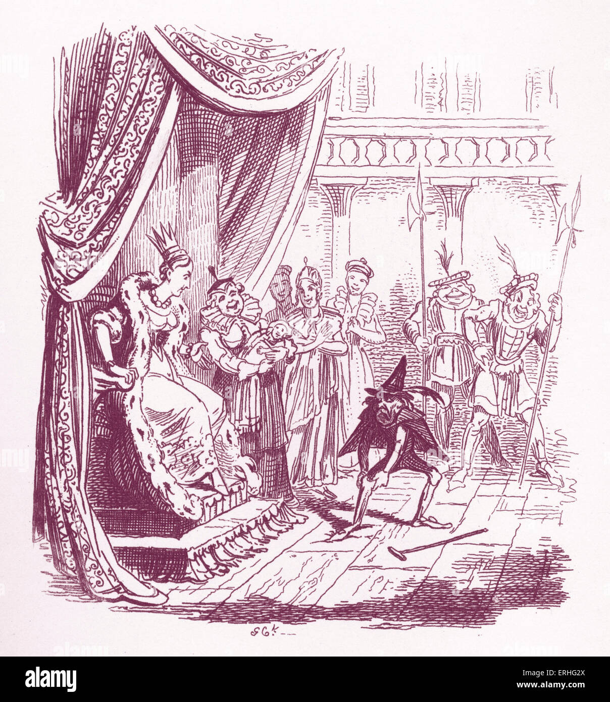 Frères Grimm contes pour enfants - publié en 1812-15. Plus tard connu sous le nom de contes de Grimm. Illustration pour ' Banque D'Images