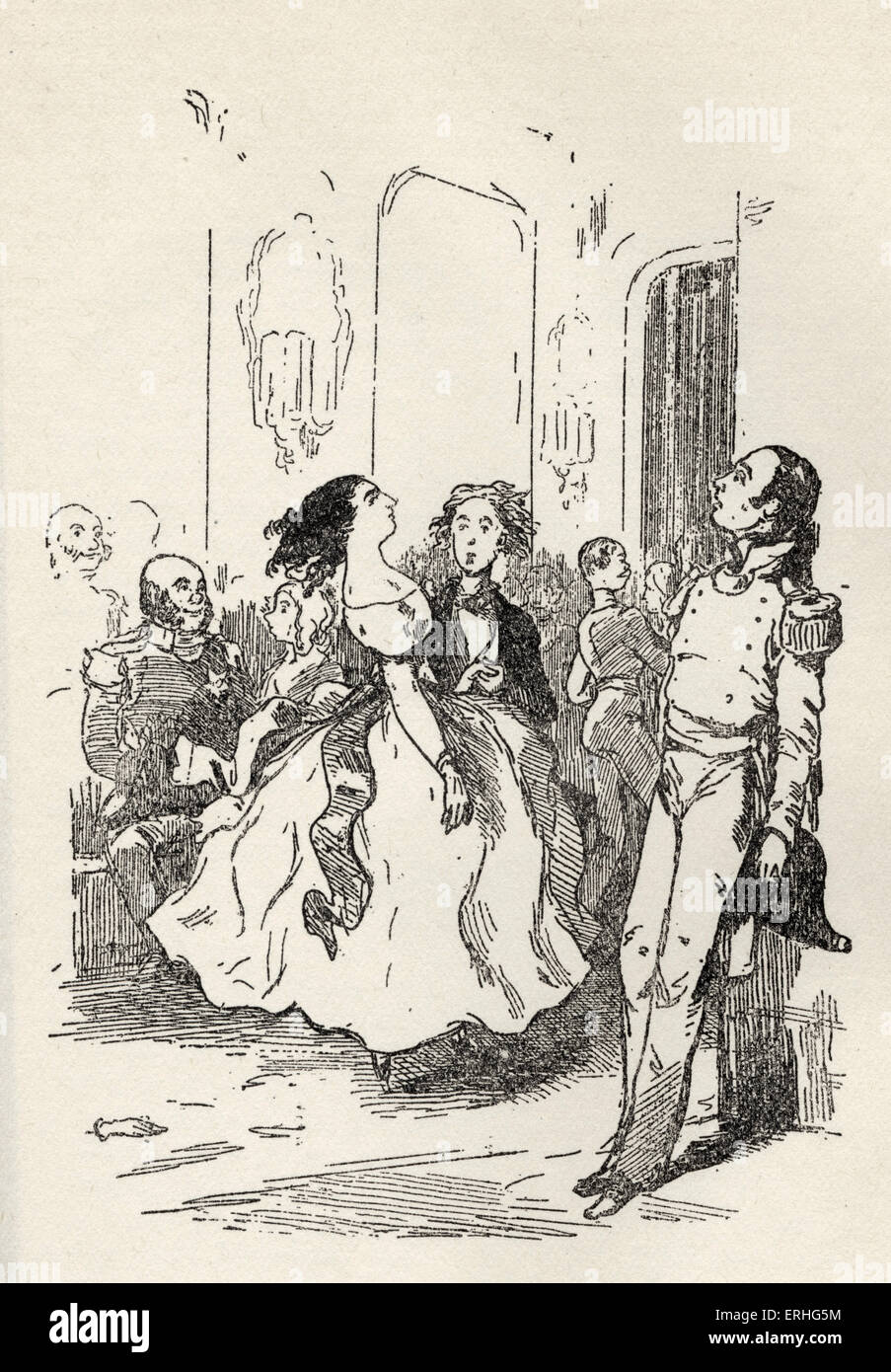 Vanity Fair - photo d'une scène du livre de William Makepeace Thackeray de 'Glorvina essayant ses fascinations sur l Banque D'Images