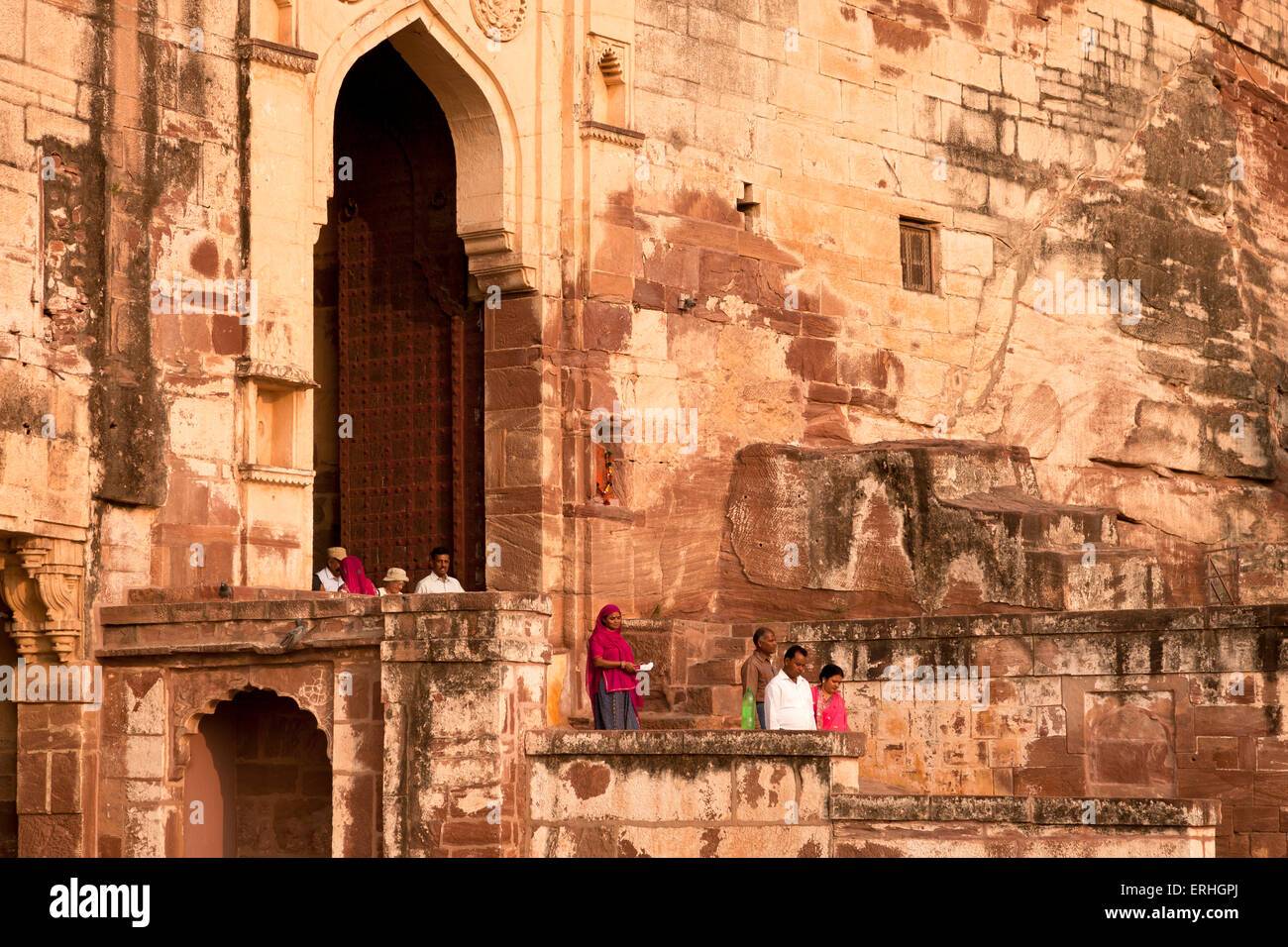 Mehrangarh Fort de Jodhpur, Rajasthan, Inde, Asie Banque D'Images