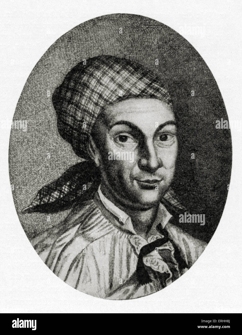 Johann Georg Hamann - portrait du philosophe allemand, le 27 août 1730 - 21 juin 1788. Banque D'Images