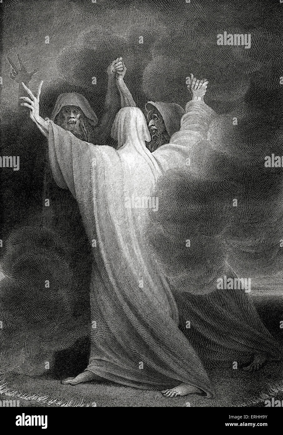Main Dans La Main En Anglais William Shakespeare Macbeth de jeux - Acte I Scène III : Les trois  sorcières : 'L'étrange soeurs, main dans la main." et le poète anglais  Photo Stock - Alamy