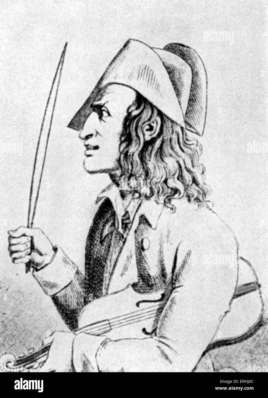 Denis Diderot 's jouer 'Le Neveu de Rameau" (Le Neveu de Rameau). Dessin à partir de la page de titre de la première édition, publiée en Banque D'Images