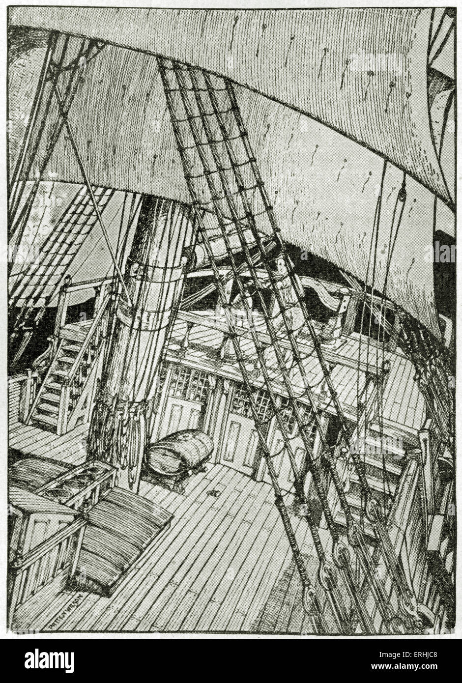 Samuel Taylor Coleridge - Illustration pour le poème du poète anglais, 'La Résurrection des morts" (1797), par Patten Wilson. 21 octobre 1772-25 juillet 1834. Banque D'Images