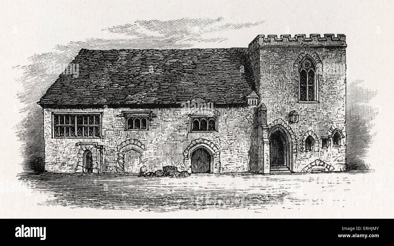 Accueil de Juifs convertis, Domus Conversorum, Oxford. Fondée 1235, démoli en 1750. Banque D'Images