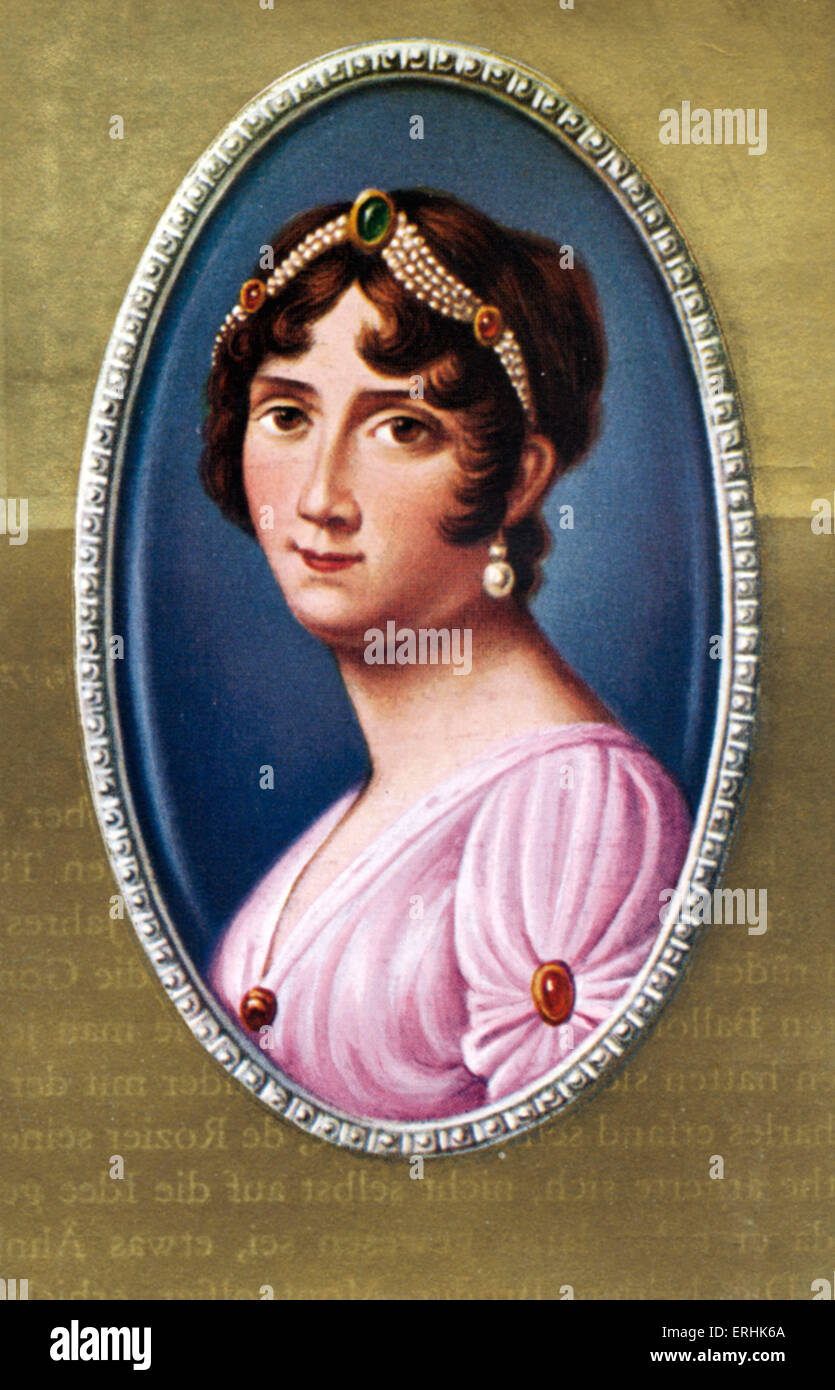Joséphine de Beauharnais. Portrait de la première épouse de Napoléon Bonaparte et l'impératrice de France. 23 juin 1763 - 29 mai 1814 Banque D'Images