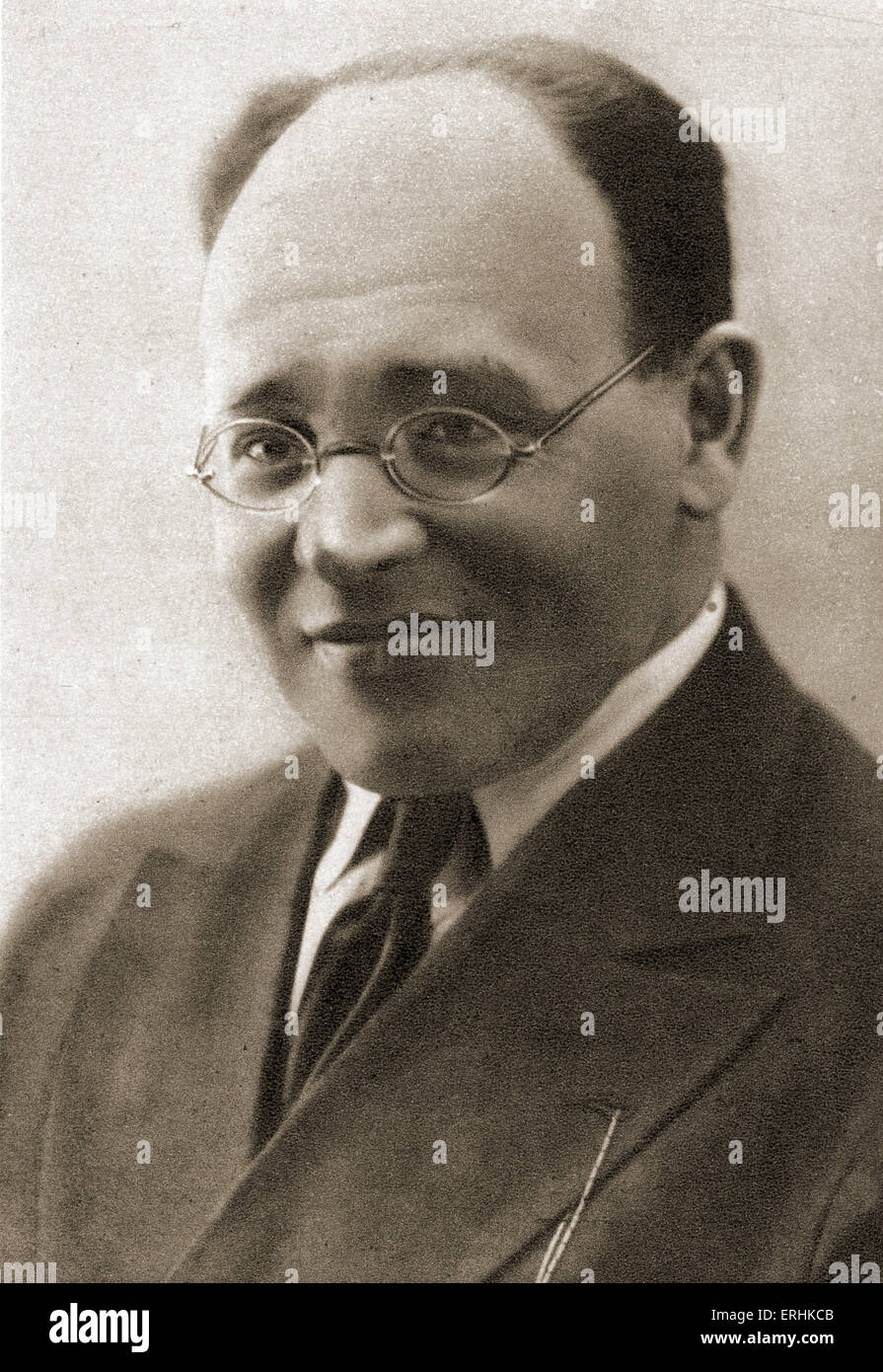 Isaac Babel portrait. L'écrivain soviétique de Russie. Juillet 1894 - Janvier 1940 Banque D'Images